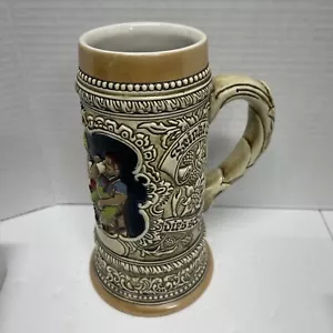 Taza de cerveza vintage Ceramarte Stein taberna trío hecha en Brasil - Imagen 1 de 8