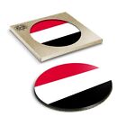 1 x Boxed Round Coasters - Repubblica of Yemen Flag #9040