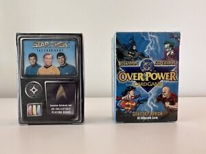 2-FOR-1 Sealed Starter Packs - DC OVERPOWER & STAR TREK The Card Game