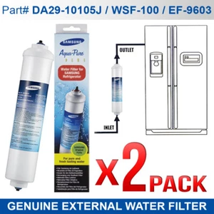 2 PACK GENUINE FRIDGE WATER FILTER DA29-10105J SAMSUNG EXTERNAL MODEL - Picture 1 of 5