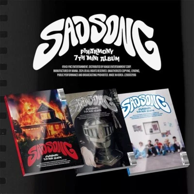 P1HARMONY [SAD SONG] Album 3 Ver SET/3 CD+POSTER+3 Foto Buch+3Film+12 Karte+GIFT - Bild 1 von 4