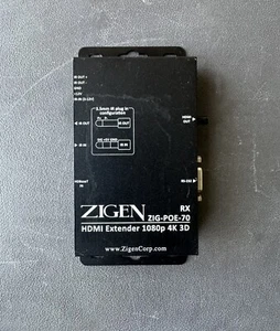 Zigen ZIG-POE-70-RX HDBaseT/HDMI Extender 1080P, 4K, 3D - Picture 1 of 6