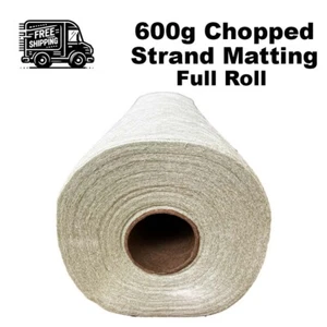 600g Fibreglass Chopped Strand Matting 55m x 1m - 33kg FULL ROLL - Picture 1 of 2