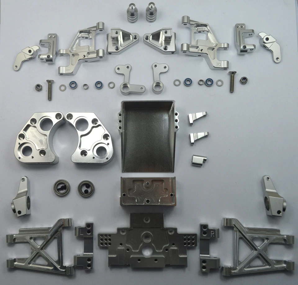 Dhawk Racing Aluminum Conversion Kit Silver For Team Associated RC10 Classic Kit - Image 1 of 1