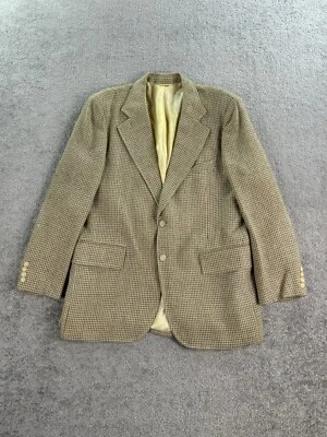 Chaqueta Traje Vintage Saks Fifth Avenue 44 R Beige Seda Lúpulo Diseñador Premium Foto 1 de 4