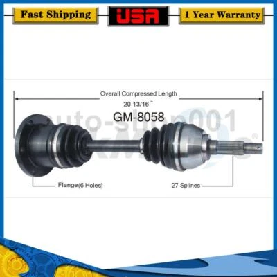 Eje articulado CV delantero izquierdo para Buick Riviera 1985 1984 1983 1982 1981 1980 1979 Foto 1 de 2