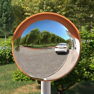 Convex Traffic Mirror Orange Ø30 Polycarbonate F1V8 - Picture 1 of 8