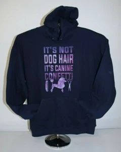 It's Not Dog Hair - It's Canine Confetti - Hoodie Sweatshirt, blau, Large - Bild 1 von 5
