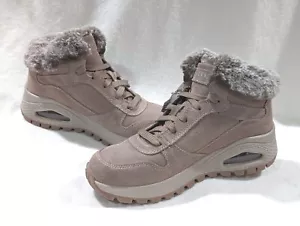 Skechers Street Uno Rugged Wintriness Dark Taupe Women's Sneaker Boots-Sz 6.5 NB - Picture 1 of 8