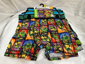 TMNT Teenage Mutant Ninja Turtles boys 4pk athletic Boxer Briefs Underwear U pic - Picture 1 of 5