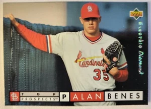 1994 Upper Deck Top Prospects Electric Diamond Alan Benes Baseball Rookie Card - Picture 1 of 2