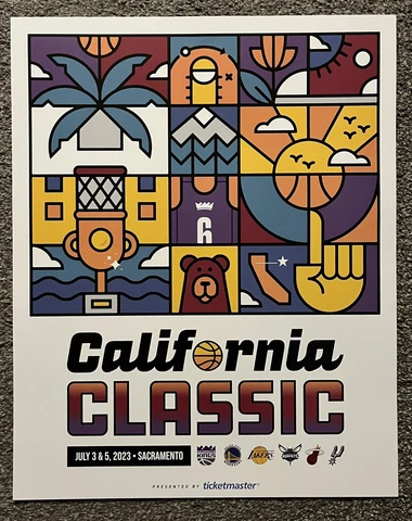 California Classic 2023 / NBA Summer League Commemorative Poster Cover