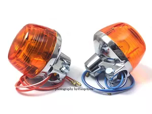 Front Pair Turn Signal indicator Honda CB750 CB360T CL360 CB360 CB550K CJ360T - Picture 1 of 3