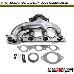 Exhaust Manifold w/ Gasket Kit for Chevrolet Impala Pontiac Grand Prix 3.8L Rear