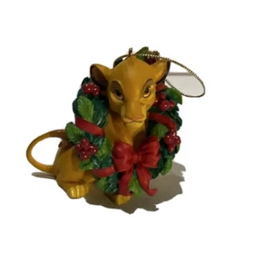 Adorno de corona de Navidad Simba raro de colección de Disney difícil de encontrar - Imagen 1 de 3