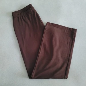 SUSAN GRAVER Straight Leg Brown Knit Dress Pant -- Sz Sm - Picture 1 of 6
