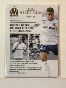2024-25 Futera Club LIVE Marseille The Headliners #03 Mason Greenwood 04/06 - Picture 1 of 2