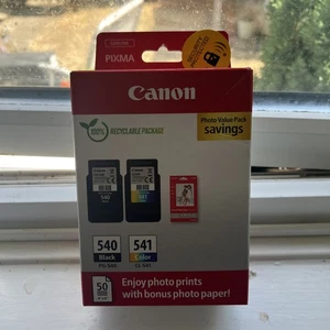 Canon PG540 Black & CL541 Colour Ink Cartridge For PIXMA TS5151 Printer - Afbeelding 1 van 3