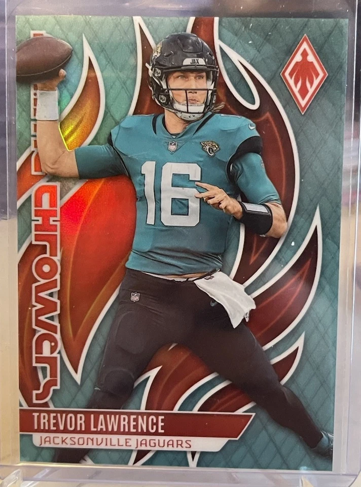 2023 Phoenix FLA-22 Trevor Lawrence Flame Throwers Teal /150 Color Match JAGUARS - Image 1 of 2