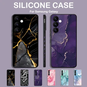 For Samsung S25 S24 S23 A56 A36 A16 A26 A06 A15 Silicone Marmor Phone Case Cover - Picture 1 of 19