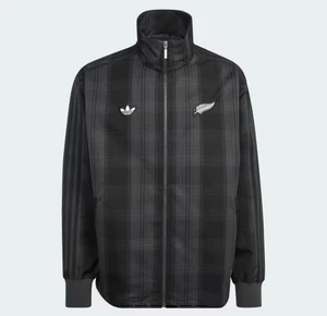 NWT Adidas Originals All Blacks Plaid Woven Firebird Track Jacket Large $140 - Picture 1 of 11
