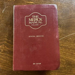 Vintage Merck Manual Volume I 15th Edition 1987 General Medicine Softcover Book - Picture 1 of 10