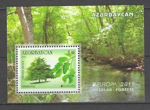 Aserbaidschan 2011 Europa Wälder Yvert Block Nr. 88 postfrisch ** postfrisch - Bild 1 von 1