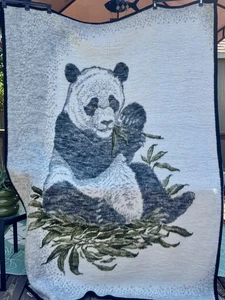 Biederlack of America Panda Bär Bambus Überwurf Decke Plüsch 74x55 - Bild 1 von 6