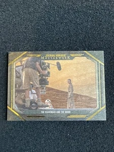 2024 Star Wars Masterwork #BTS-3 Scavenger and the Droid Rey BB-8 WOOD /10 - Picture 1 of 12