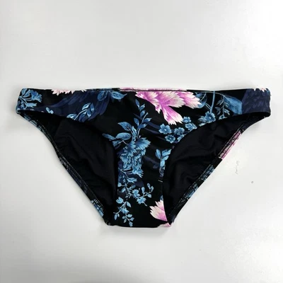 Traje de baño de bikini floral Seafolly Australia para mujer talla 10 negro azul marino rosa Foto 1 de 4