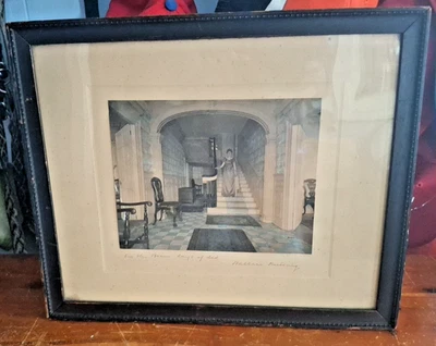 Antique Signed WALLACE NUTTING "IN THE BRAVE DAYS of OLD" Framed Tinted Photo - Image 1 of 4