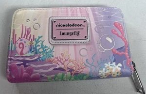 Pantalones cuadrados Loungefly Bob Esponja pesca en gelatina cremallera alrededor billetera Nickelodeon - Imagen 1 de 3