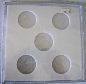 Portamonete Capitale #GX28A Custodia Galaxy Dollari Argento USA 5 Fori Bianco Display - Foto 1 di 2