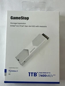 PS5 Storage Expansion NVMe M.2 PCIe Gen 4x4 SSD con dissipatore 1TB - Foto 1 di 4