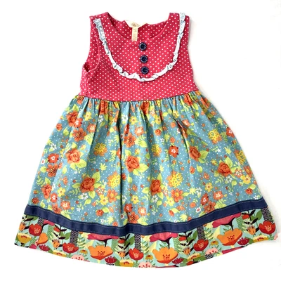 Vestido de jardín verde Matilda Jane 6 Camp MJC algodón elástico 3025 ¡EXCELENTE! Foto 1 de 4