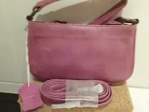 RUGGED HIDE CECILE 442 leather shoulder crossbody bag, plum, DISTRESSED BNWT - Picture 1 of 14