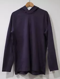 Gymshark Men's Pullover Hoodie Size L Purple Small Black Sharkhead Logo VG Cond. - Picture 1 of 12