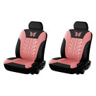 Car Seat Cover Set Butterfly Pattern Waterproof Pu Leather Bucket Seat Protector