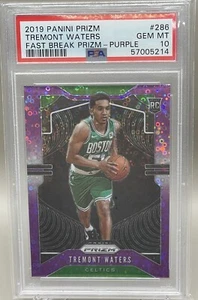2019-20 Panini Prizm Tremont Waters Viola Fast Break Rookie RC #68/75 PSA 10 - Foto 1 di 3