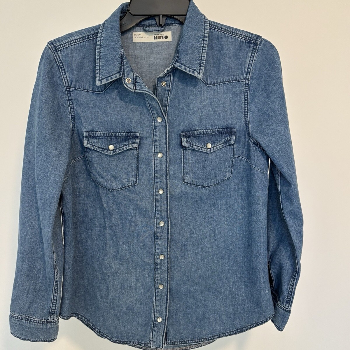 Topshop Denim Tops for Women for sale | eBay