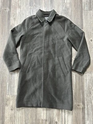 GAP Jacket Men's Size Medium Green/Gray Wool-Blend Top Coat Overcoat Recycled - Image 1 of 4