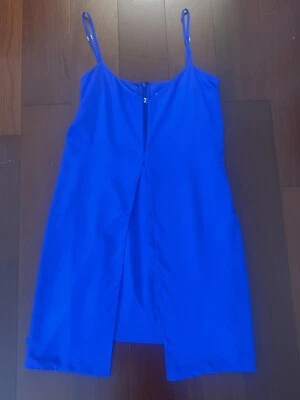 NWT LA PERLA BLUE SILK COVERUP DRESS Size 38 or 2 XSMALL Originally $1190 - Image 1 of 4