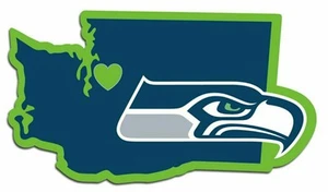 Seattle Seahawks Home State Vinyl Decals Football NEW! - Picture 1 of 1