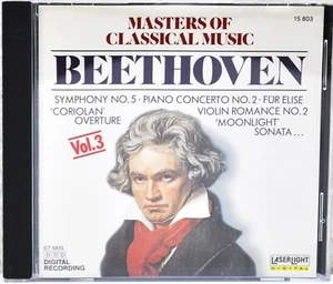 MASTERS OF CLASSICAL MUSIC "Beethoven, Vol. 3" 1990 CD Laserlight 15803 - Picture 1 of 3