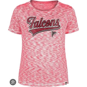 New Era NFL Falcons T-Shirt Glitter Logo Short Sleeve Top Size L NWT - Picture 1 of 10