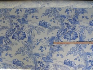 10 anni SCALAMANDRE TROPICAL TOILE STAMPA LINO Gustavian BLU SU AVORIO PREZZO AL DETTAGLIO CONSIGLIATO DAL PRODUTTORE $ 215/ANNO - Foto 1 di 8