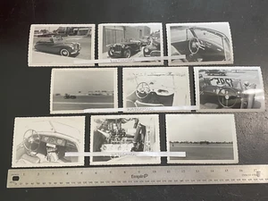 Vintage 50er Jahre Konvolut 9 Fotos schwarz weiß Autorennen Drag Cars #11 - Bild 1 von 7