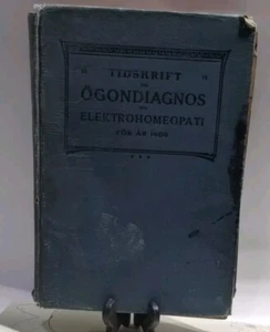 Tidskrift för ögondiagnos elektrohomeopati Rare Antique Book 1909 1st Ed - Picture 1 of 17