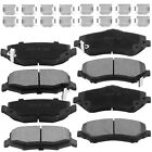 Front And Rear Ceramic Brake Pads Set For 2007-2018 Wrangler 08-12 Jeep Liberty