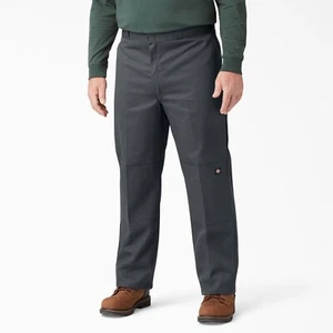 NWT 28x30 MENS DICKIES LOOSE FIT DOUBLE KNEE WORK PANTS 85283 CHARCOAL GRAY - Picture 1 of 3